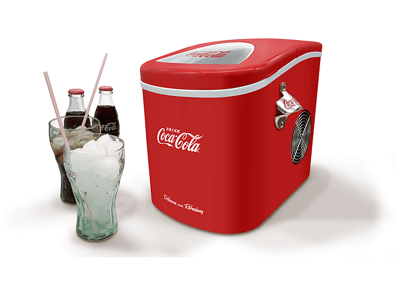 SALCO SEB-14CC Coca Cola Retro Eiswürfel-Automat (100 Watt, 2,2 l, Rot, Weiß)