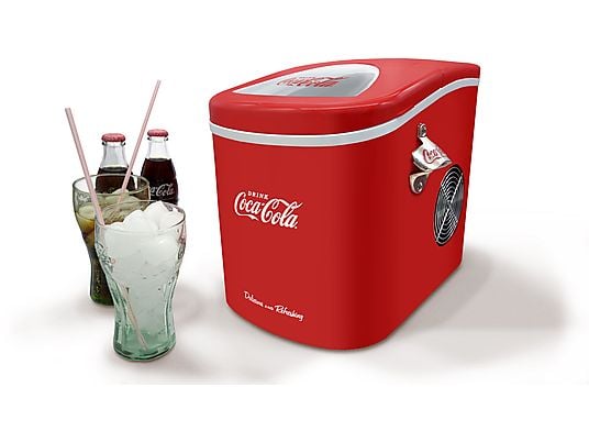 SALCO SEB-14CC Coca Cola Retro Eiswürfel-Automat (100 Watt , 2,2 l, Rot, Weiß)