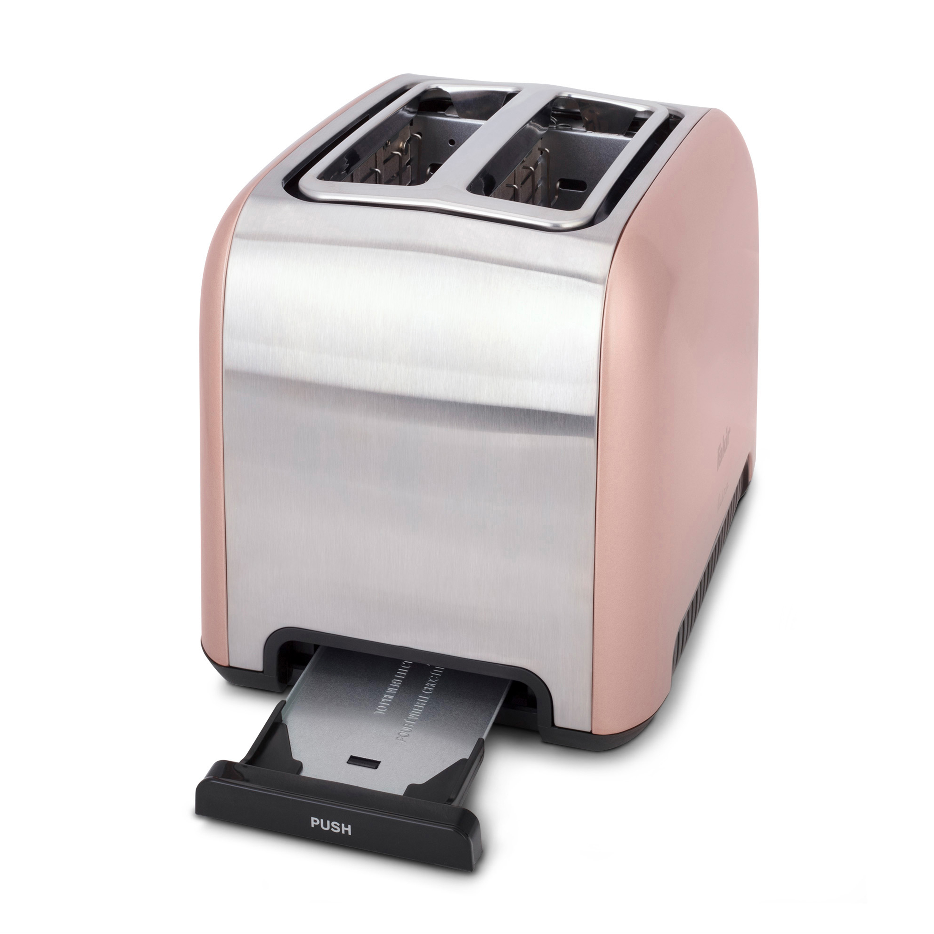 FAKIR 9185001 Rubra Rosie Toaster Rosé (980 Watt, Schlitze: 2)