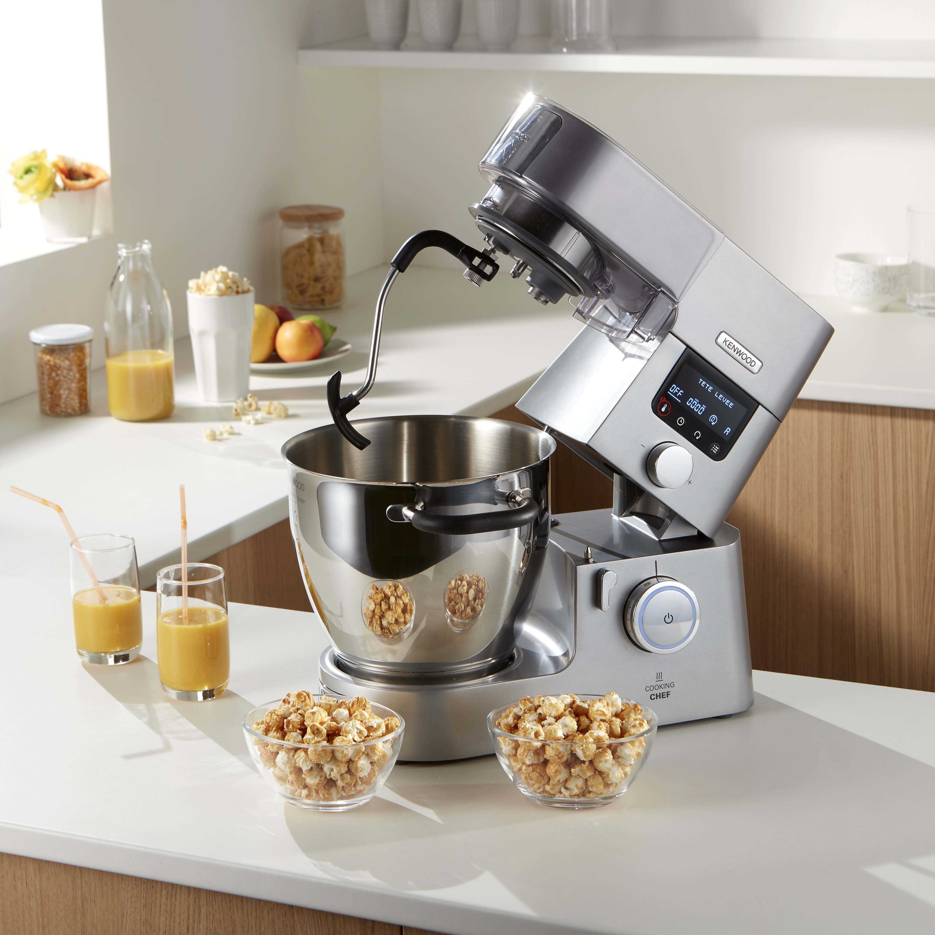 KENWOOD Cooking Chef Gourmet KCC9040S Küchenmaschine Silber (Rührschüsselkapazität: 6,7 l, 1500 Watt)