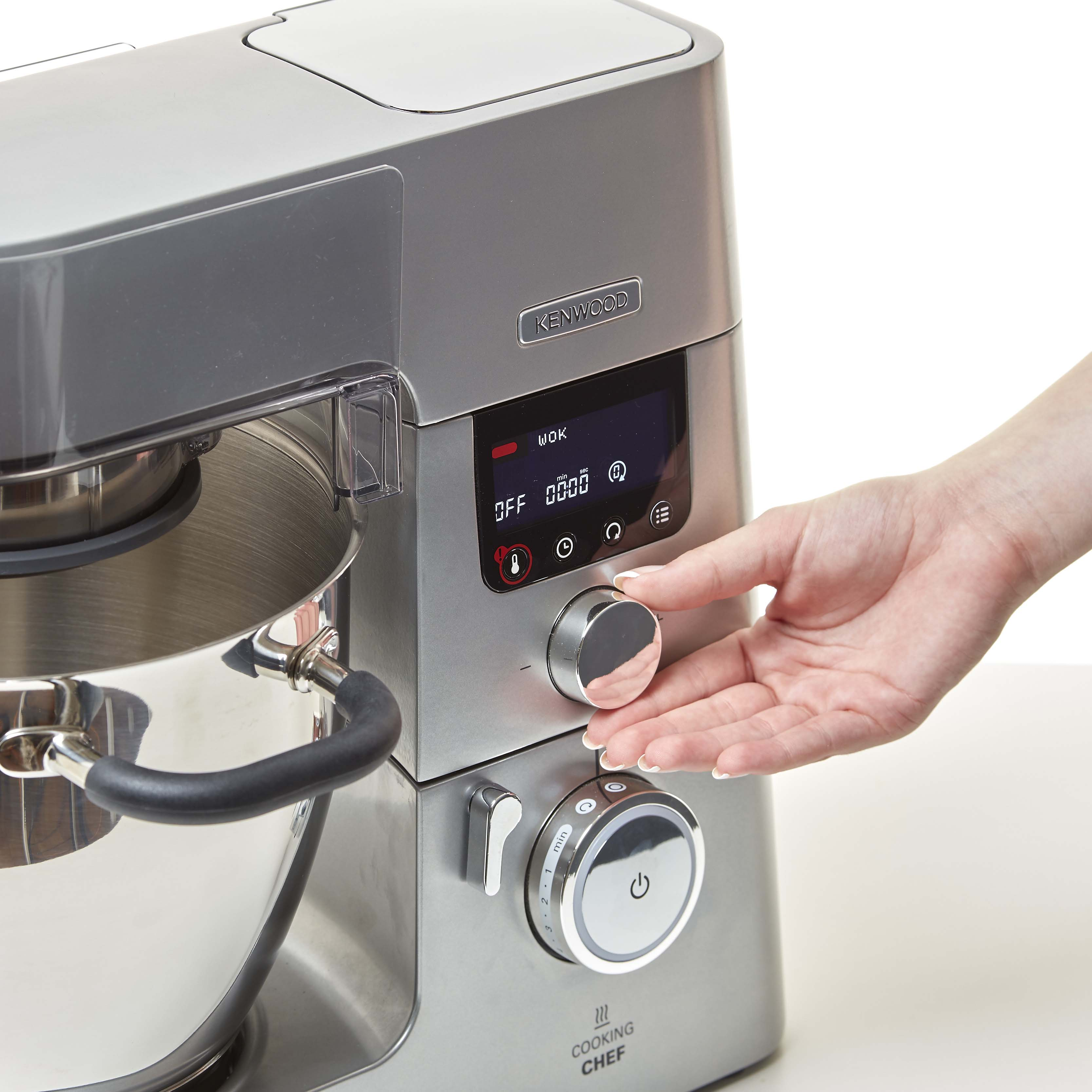 KENWOOD Cooking Chef Gourmet KCC9040S Küchenmaschine Silber (Rührschüsselkapazität: 6,7 l, 1500 Watt)