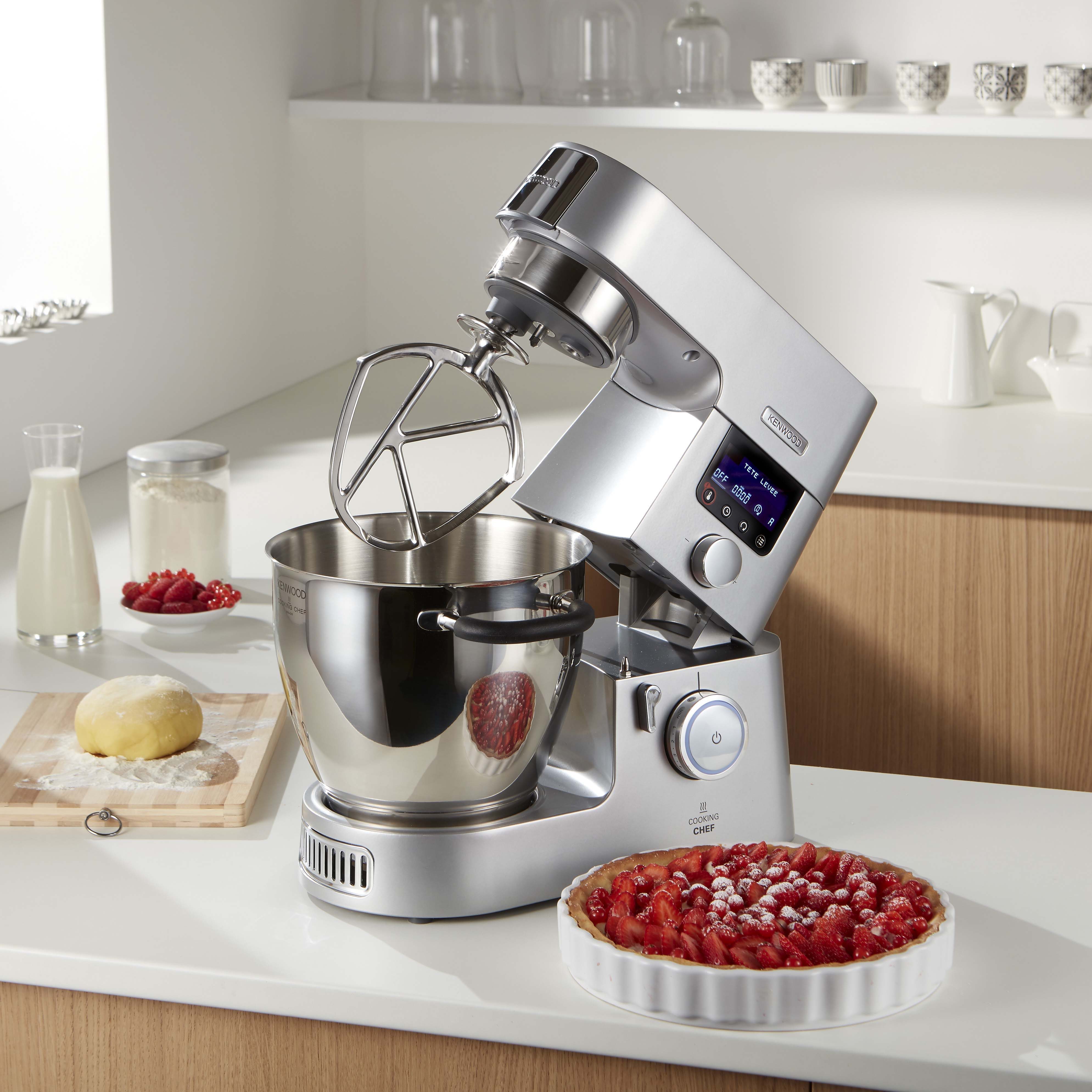KENWOOD Cooking Chef Gourmet KCC9040S Küchenmaschine Silber (Rührschüsselkapazität: 6,7 l, 1500 Watt)
