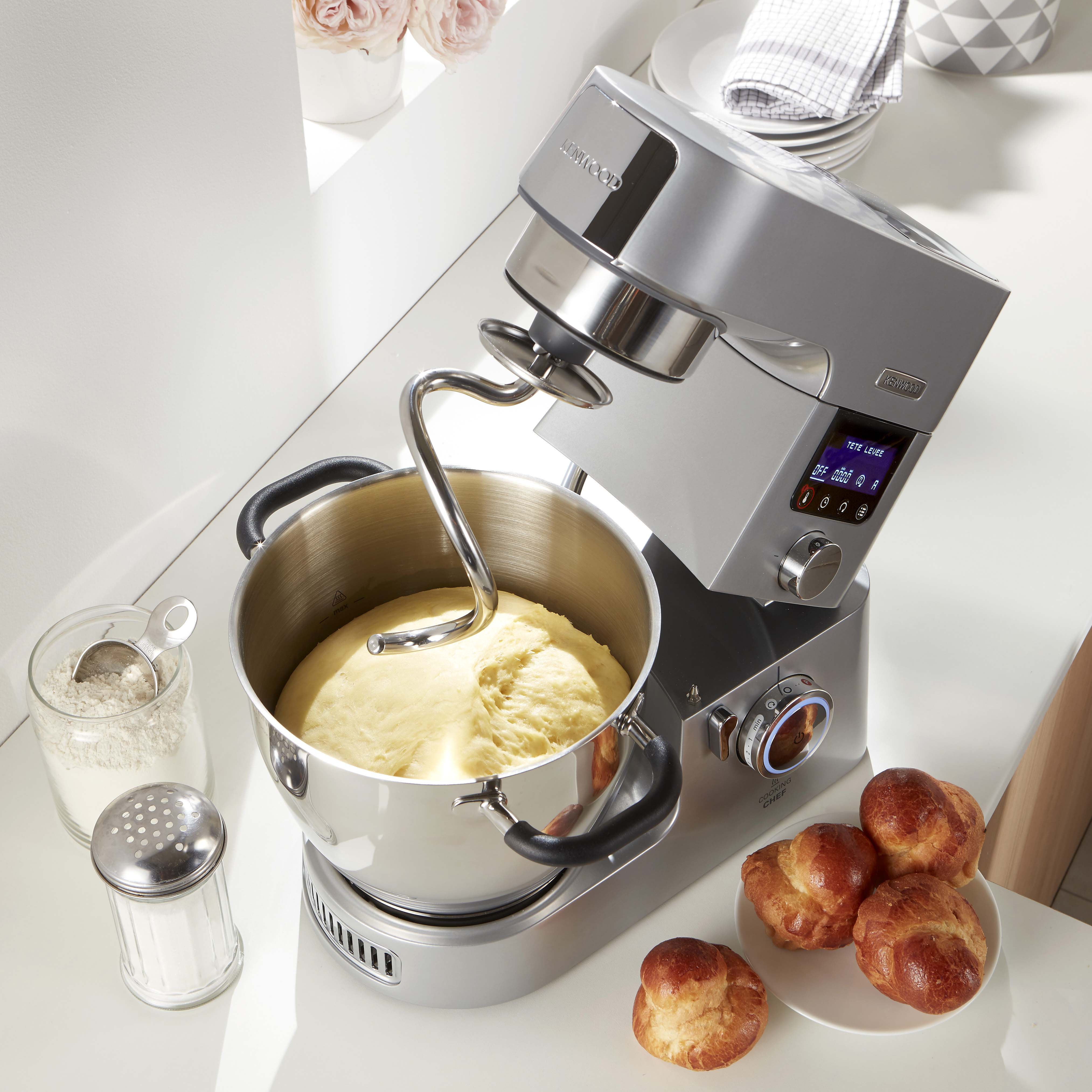 KENWOOD Cooking Chef Gourmet KCC9040S Küchenmaschine Silber (Rührschüsselkapazität: 6,7 l, 1500 Watt)