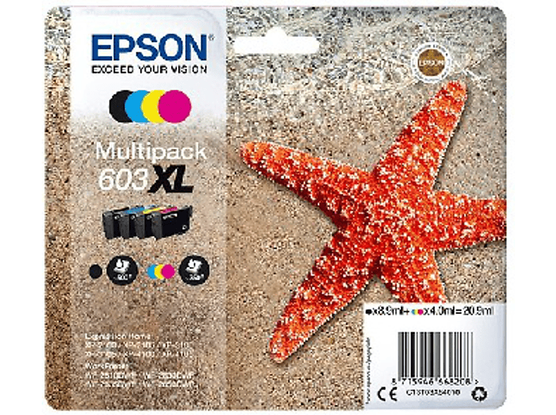 Cartucho de tinta - Epson Multipack 4 Colores 603XL Ink