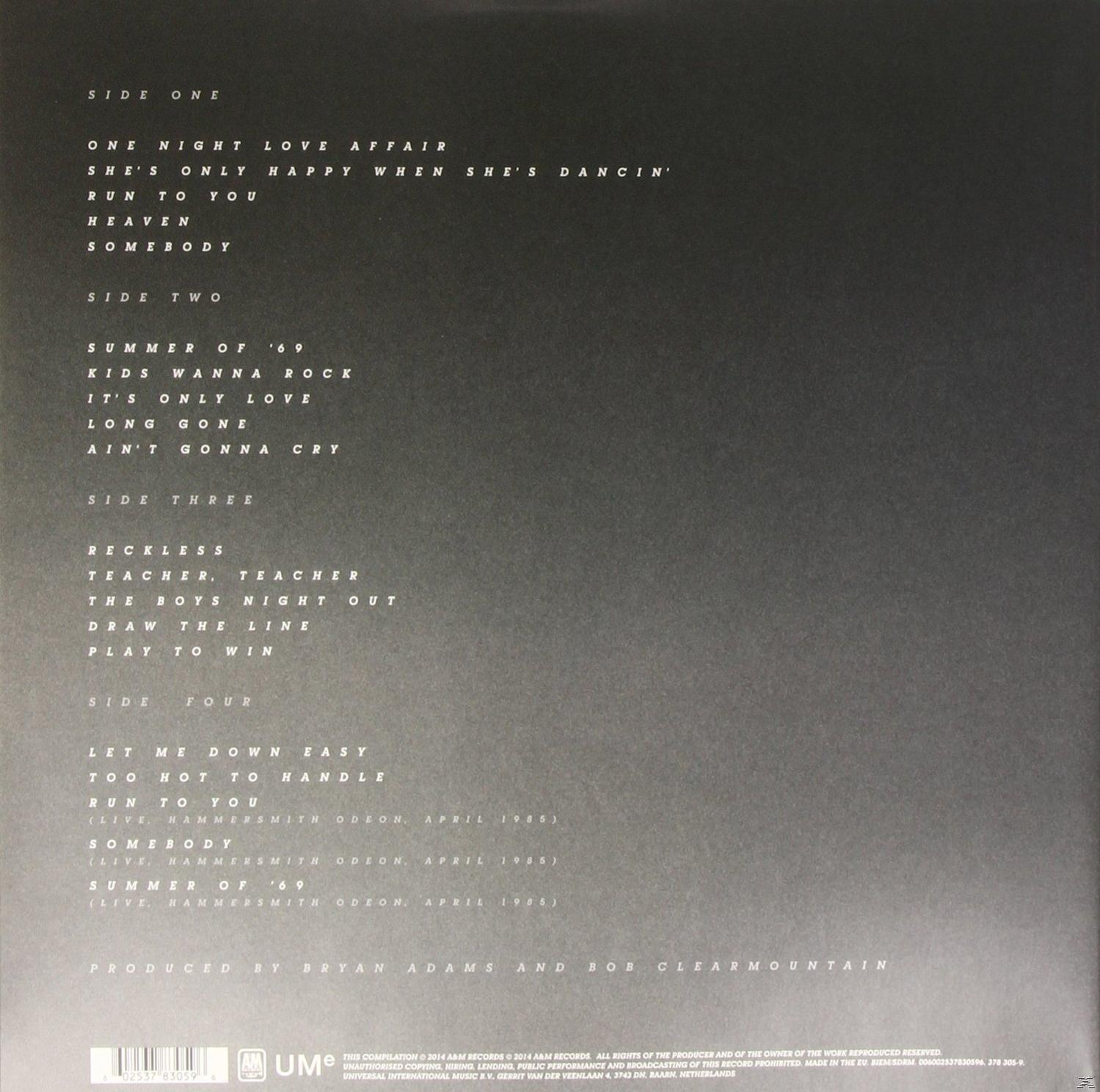Az albumborító a dalok címeit sorolja fel. Fekete háttér fehér szöveggel. Tartalmazza a következő címet: One Night Love Affair, Summer of '69 és Reckless.