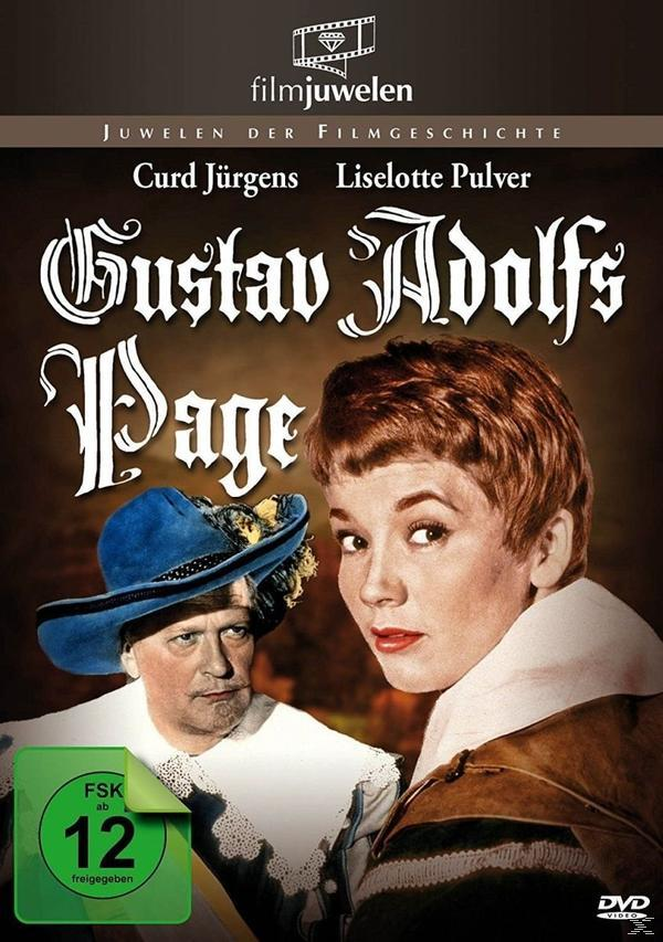DVD-Cover: Zwei Personen in historischer Kleidung. Titel: Gustav Adolfs Page. Filmplakat.