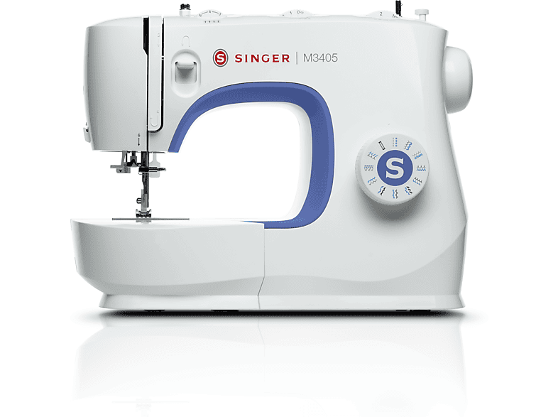 Singer M3405 Nähmaschine (70 Watt, 23-Stiche, Freiarmnähen, Lila)