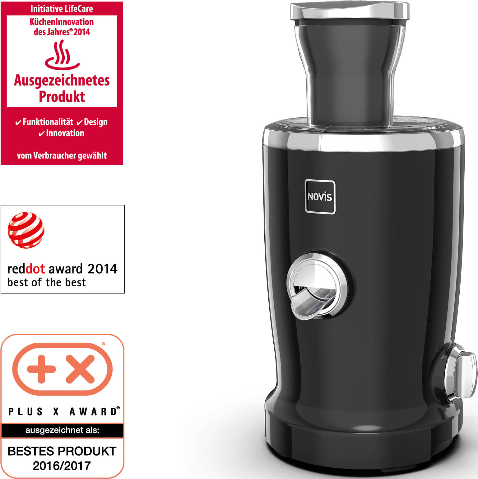 NOVIS 6511.03.10 VITA JUICER S1 BLACK - Juicer (Noir)