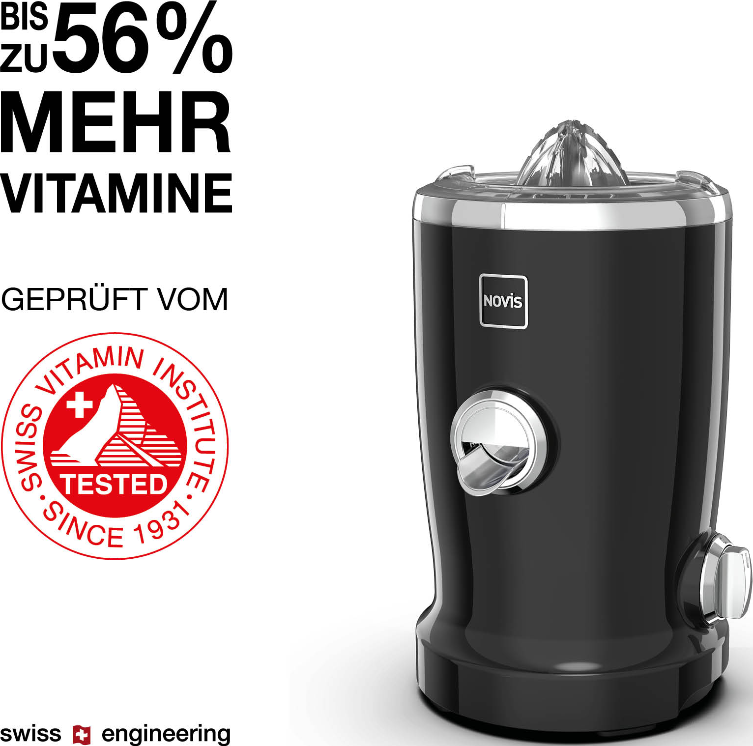 NOVIS 6511.03.10 VITA JUICER S1 BLACK - Juicer (Noir)