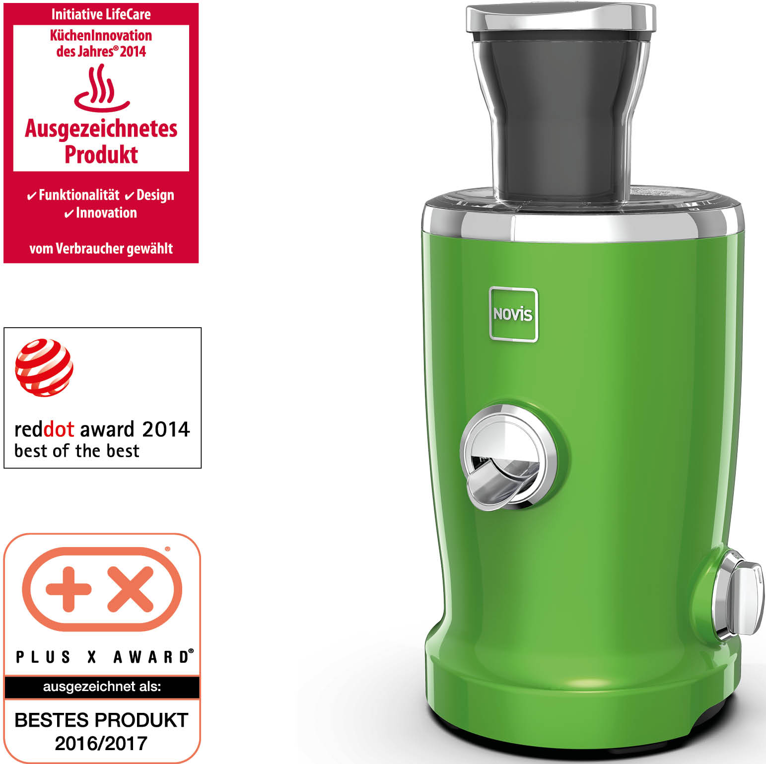 NOVIS 6511.06.10 VITA JUICER S1 GREEN - Juicer (Vert)