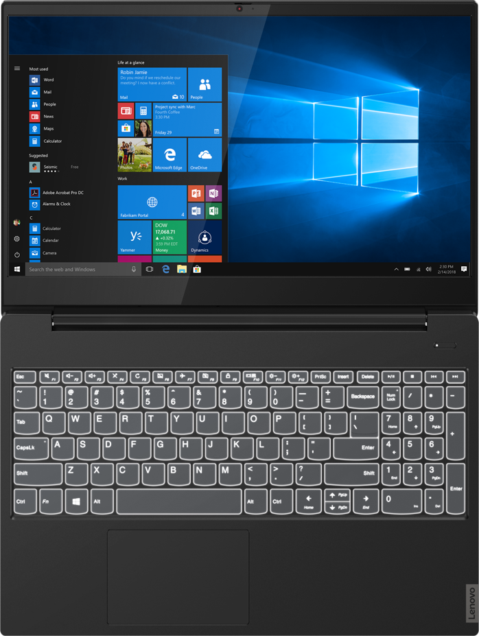 LENOVO-IDEA Ideapad S340-15IIL - Ordinateur portable (15.6 ", 256 GB SSD, Noir onyx)
