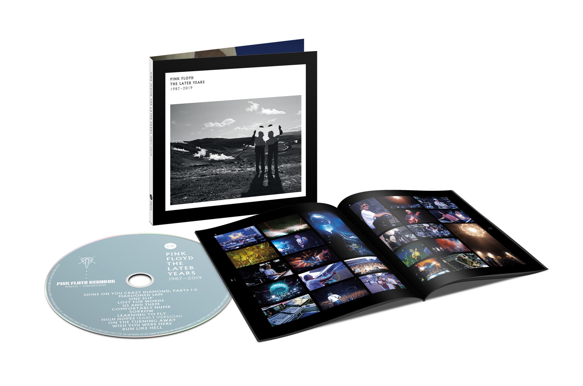 Albumcover, eine CD und ein Booklet mit Fotos.