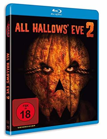 DVD-Cover für All Hallows' Eve 2. Kürbisgesichtige Figur mit einer seilgebundenen Maske vor schwarzem Hintergrund.