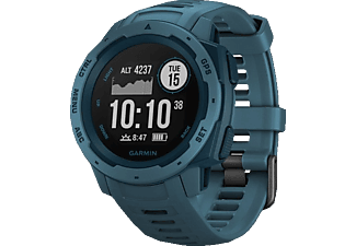 GARMIN Instinct Smartwatch Faserverstärktes Polymer Silikon, S-L, Blau/Dunkelblau