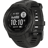 GARMIN Instinct Smartwatch Faserverstärktes Polymer Silikon, S-L, Schiefergrau/Schwarz