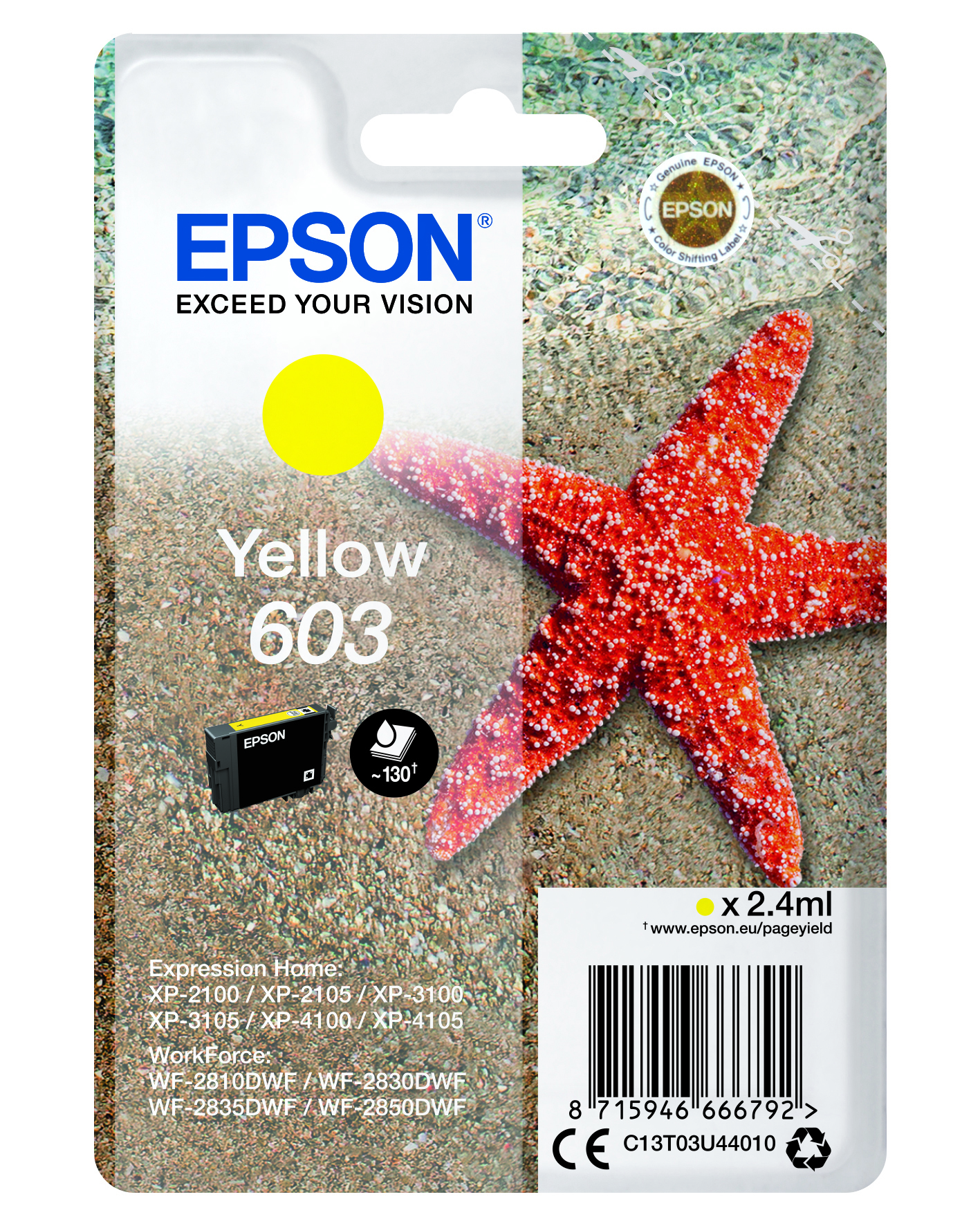 EPSON Original Gelb (C13T03U44010)