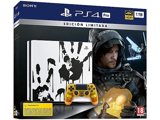 Consola - PS4 Pro de 1 TB, Negro + Juego Death Stranding Edición Limitada