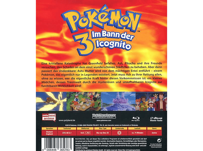 Thumbnail - Pokemon 3 - Im Bann der Icognito Blu-ray