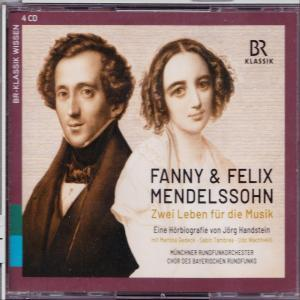 Albumcover mit zwei Personen. Text Fanny & Felix Mendelssohn.
