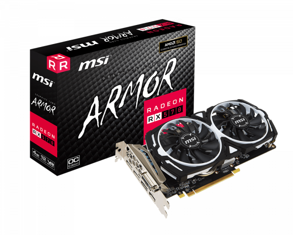 MSI VGA Radeon RX 570 Armor 4G OC RX570 4GB GDDR5 256 Bit Ekran Kartı