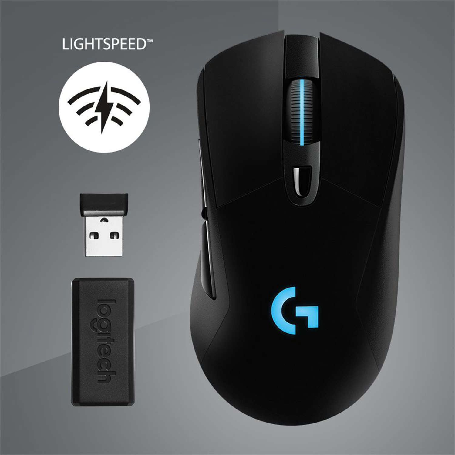 LOGITECH G703 Wireless Gaming Maus, Schwarz