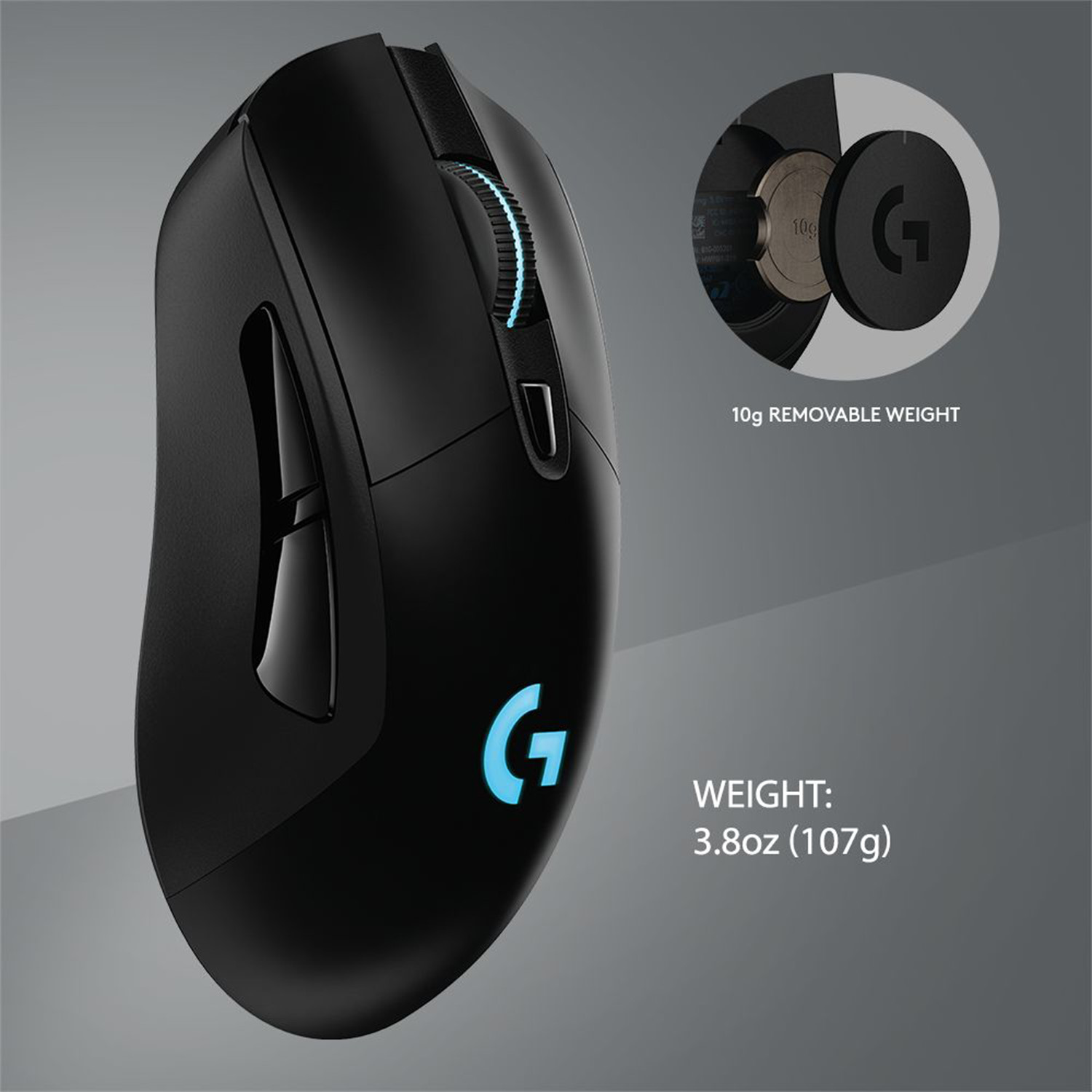 LOGITECH G703 Wireless Gaming Maus, Schwarz
