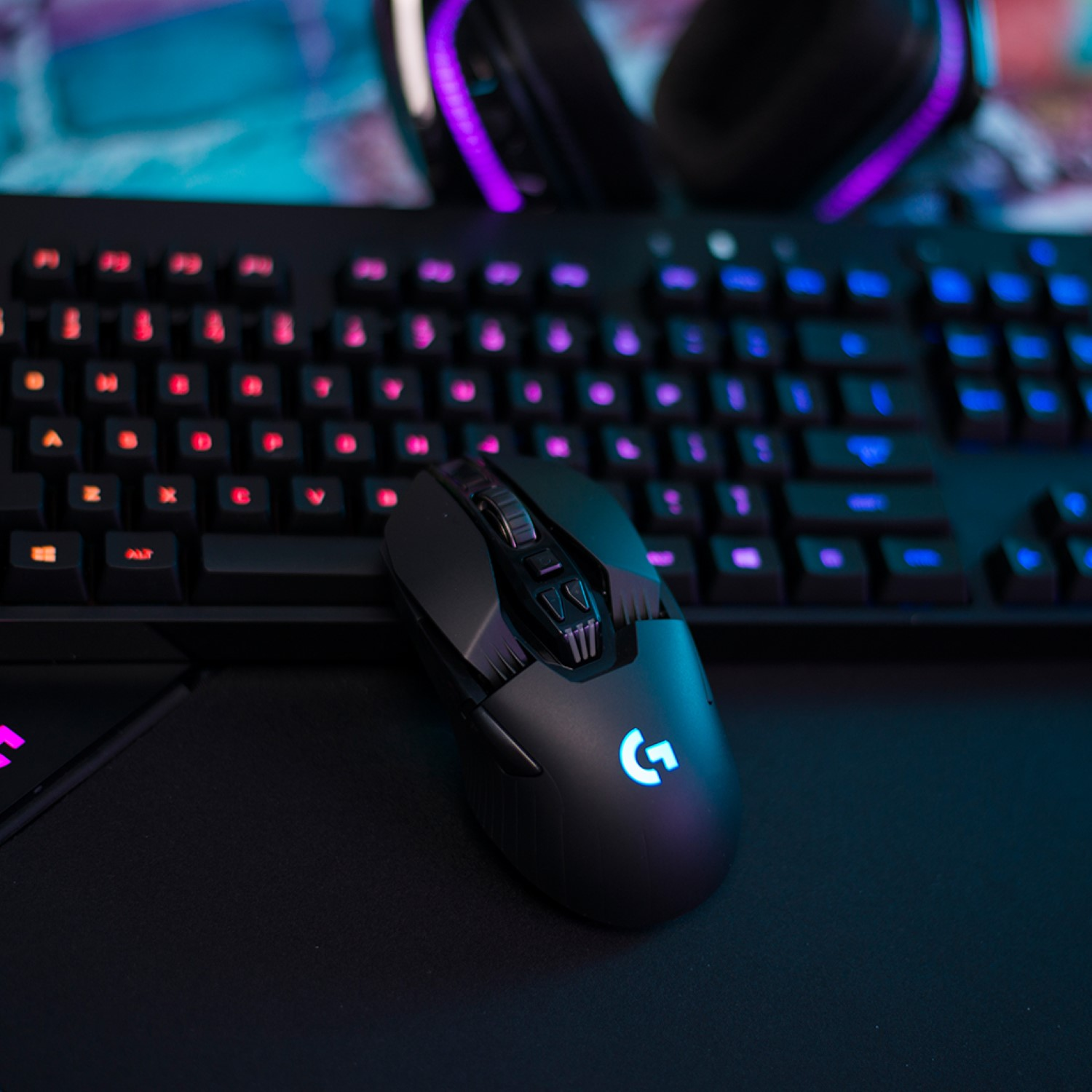 LOGITECH G903 Wireless Gaming Maus, Schwarz