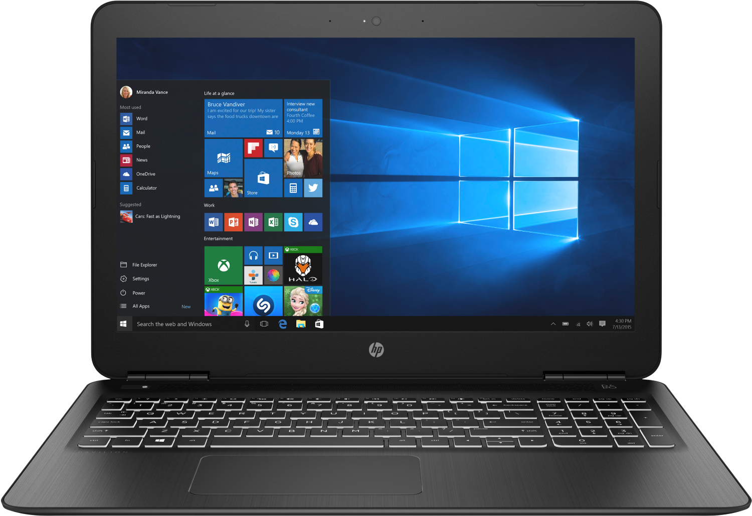 Portátil - HP Pavilion 15-bc517ns, 15.6" FHD, Intel® Core™ i7-9750H, 8GB RAM, 512GB, W10Home, Negro