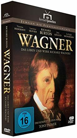 DVD-Box-Set von Wagner. Die Box zeigt ein Porträt eines Mannes im Anzug.