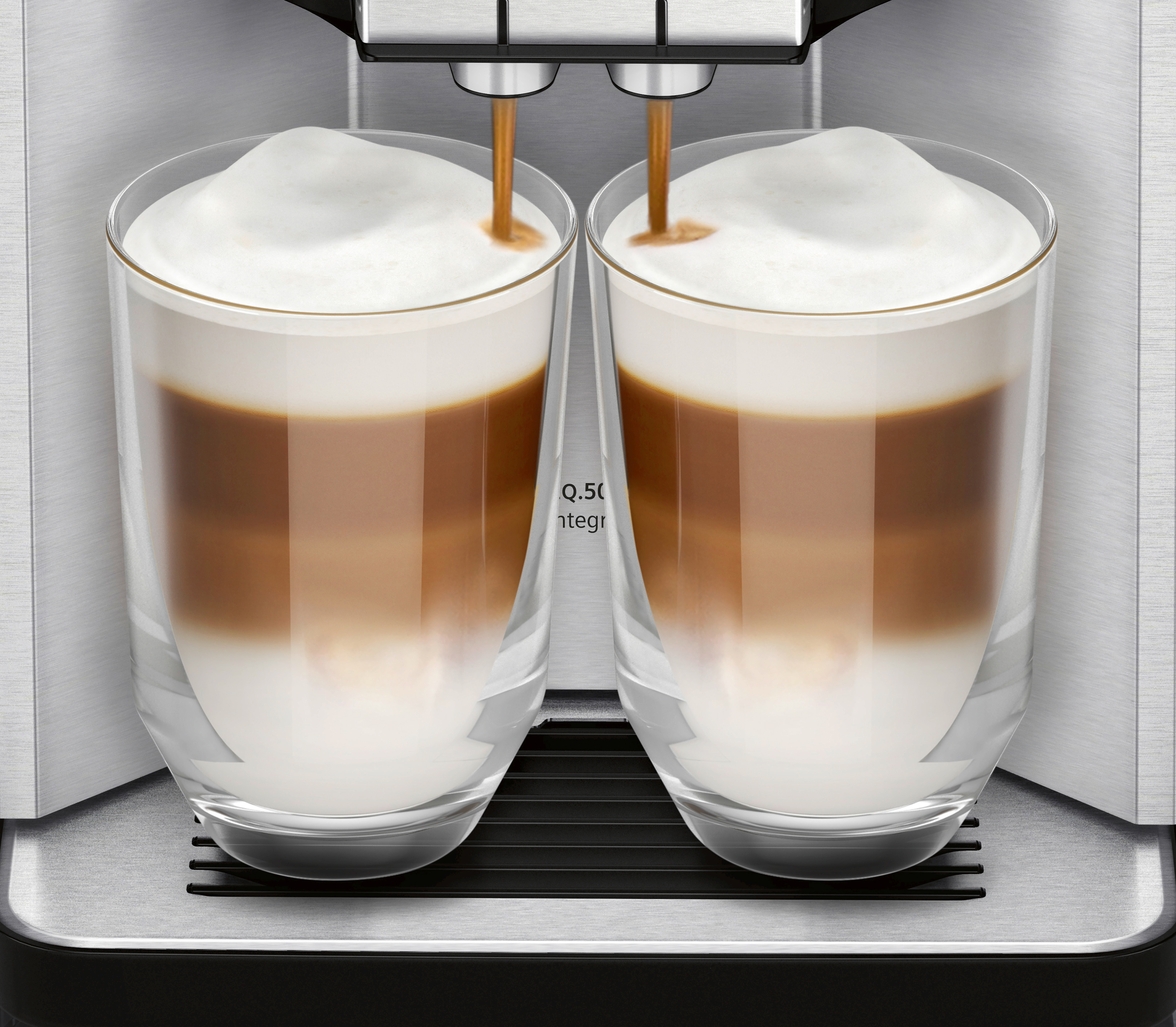 SIEMENS TQ507D03 EQ.500 Integral Kaffeevollautomat Edelstahl/Klavierlack schwarz