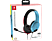 PDP LVL40 per Nintendo Switch - Cuffie da gioco, Rosso neon/Blu neon/Nero