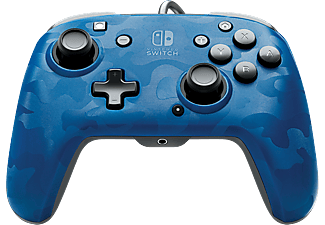 PDP Faceoff Deluxe+ Audio - Manette (Blue Camo)