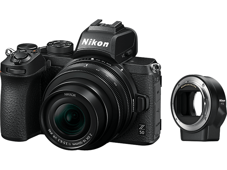 NIKON Hybride camera Z 50 + 16-50 mm + FTZ (VOA050K004)