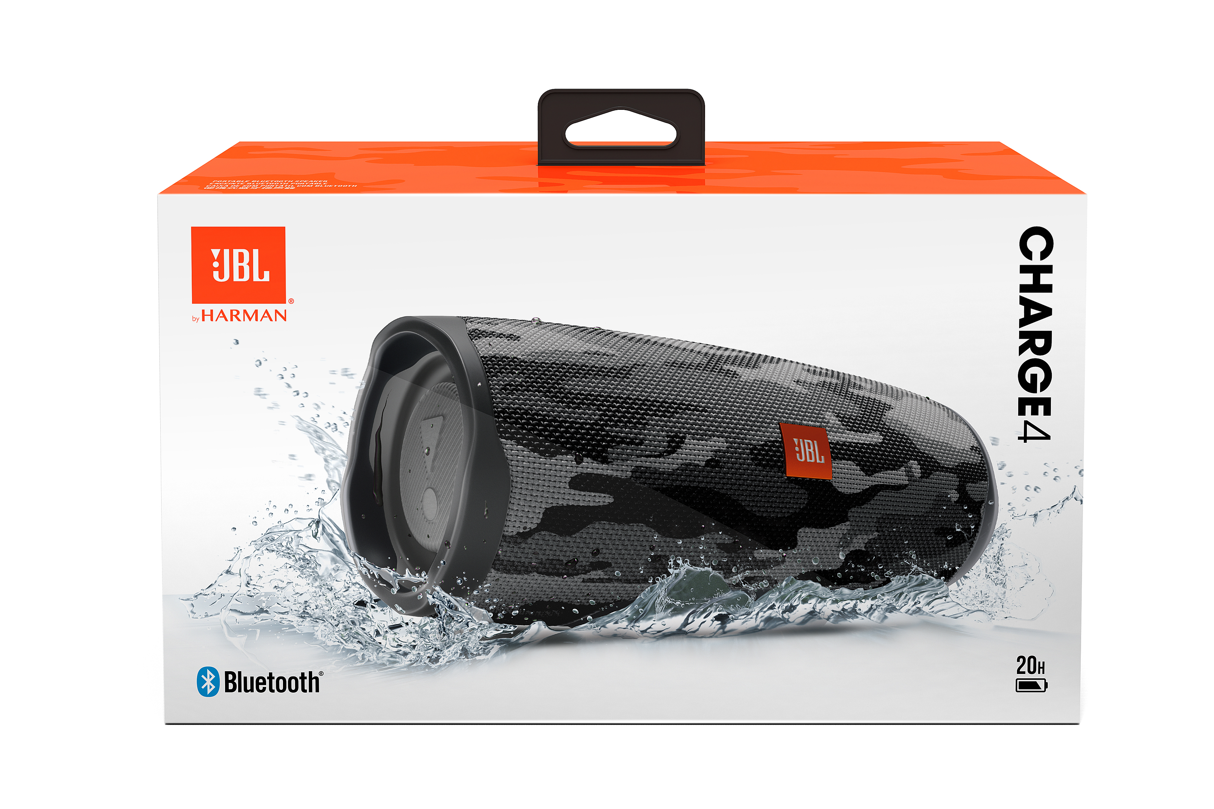 Charge Bluetooth JBL White Wasserfest Camouflage, 4 Lautsprecher,