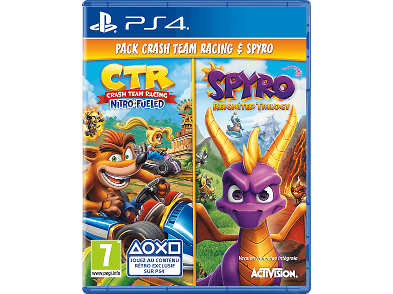 Crash Team Racing: Nitro Fueled + Spyro: Reignited Trilogy FR PS4