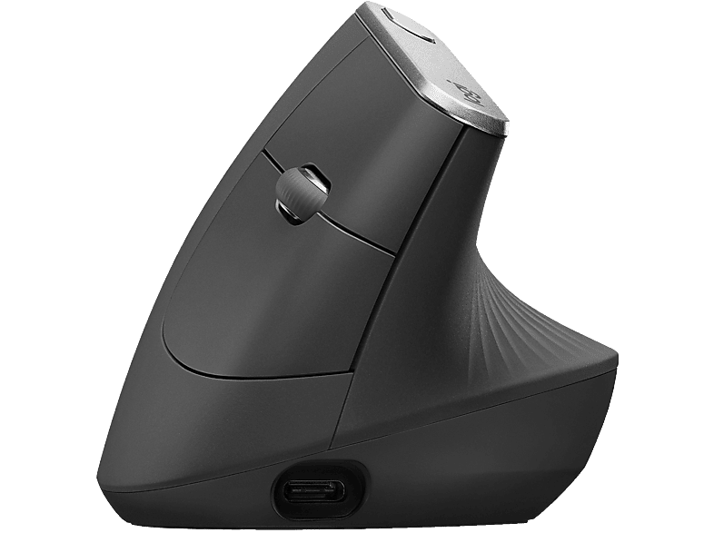 LOGITECH MX Vertical ergonomische kabellose Maus, Schwarz