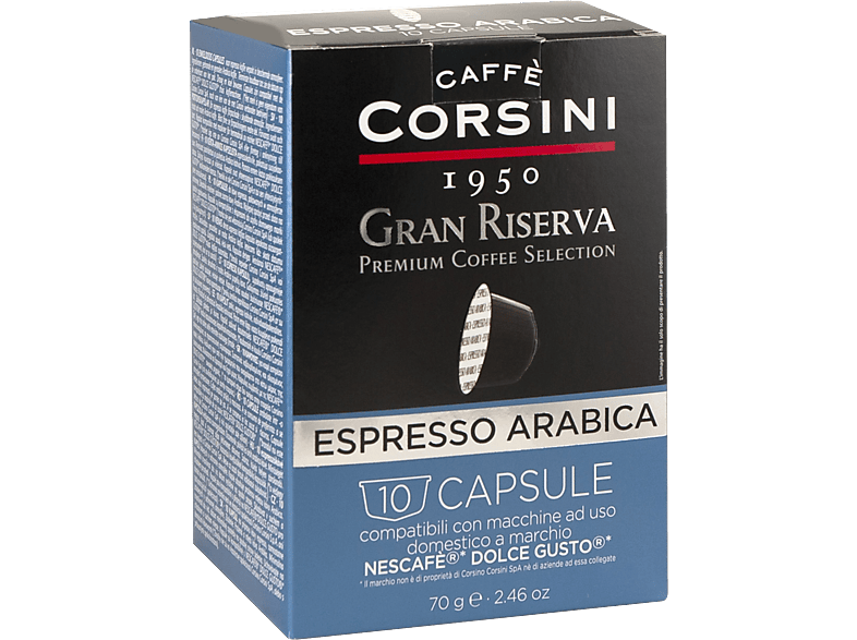 CAFFÉ CORSINI Arabica Dolce Gusto kompatibilis kapszula, 10 db