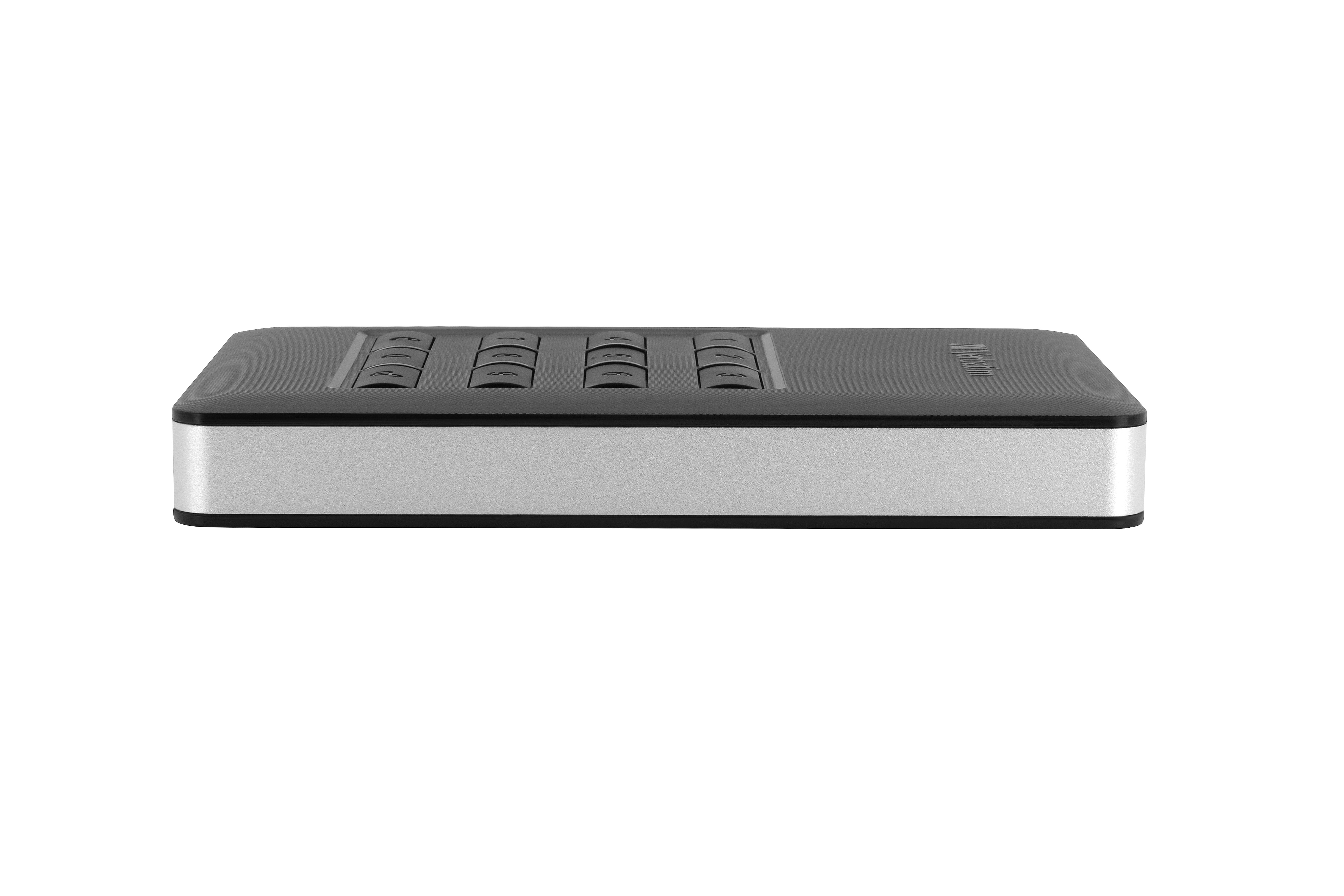 VERBATIM 53403 Secure Portable Festplatte, 2 TB HDD, 2,5 Zoll, extern, Schwarz/Silber
