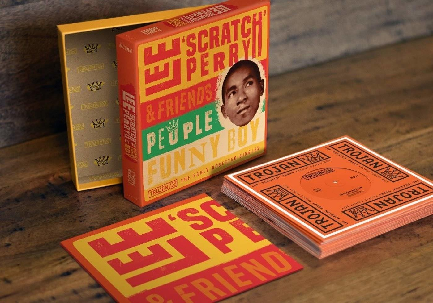 Lee Perry Compilation-Album-Box-Set mit mehreren CDs und Artwork.