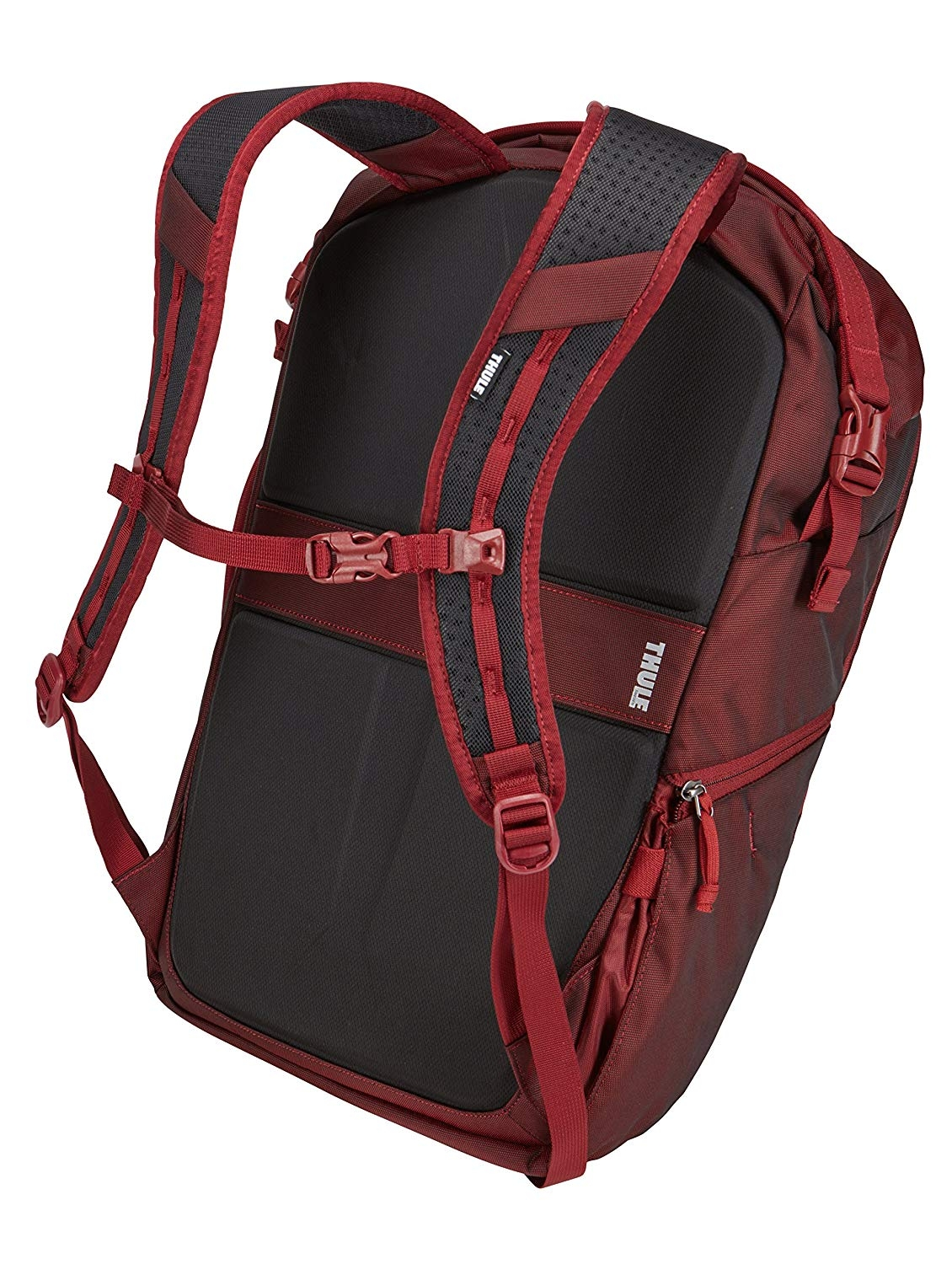 Mochila - Thule Subterra TSTB-334, Para portátiles de hasta 15.6", Nylon, Cierre magnético, Rojo