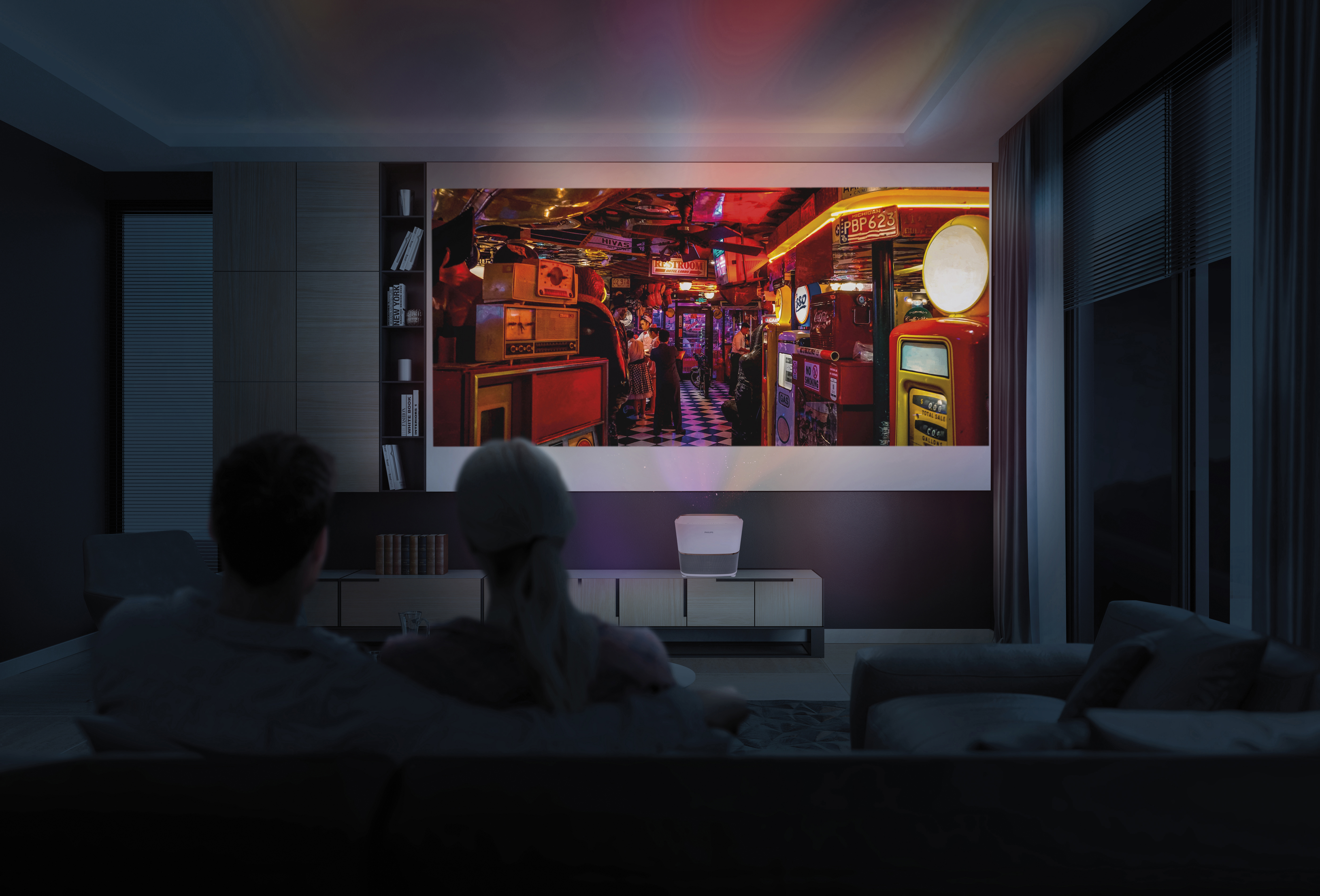 PHILIPS Screeneo U3 Beamer(Full-HD, 3D, 2800 Lumen, WLAN)