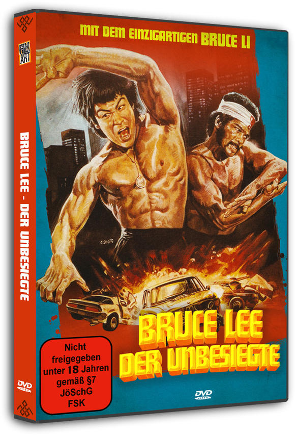 DVD-Hülle mit Bruce Lee. Bruce Lee kämpft auf dem Cover gegen einen Mann.