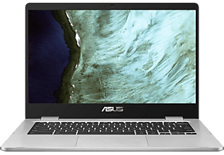 ASUS Chromebook C423 (C423NA-EB0243), Plus Chromebook mit 14 Zoll Display, Intel® Pentium® Prozessor, 4 GB RAM, 64 GB eMMC, Intel HD Grafik 500, Schwarz/Silber