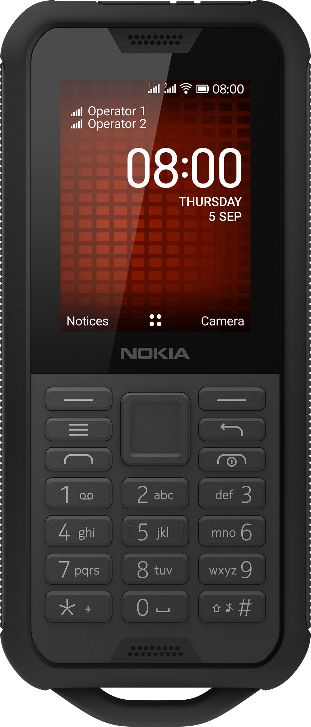 NOKIA 800 Tough - Mobiltelefon (Black Steel)