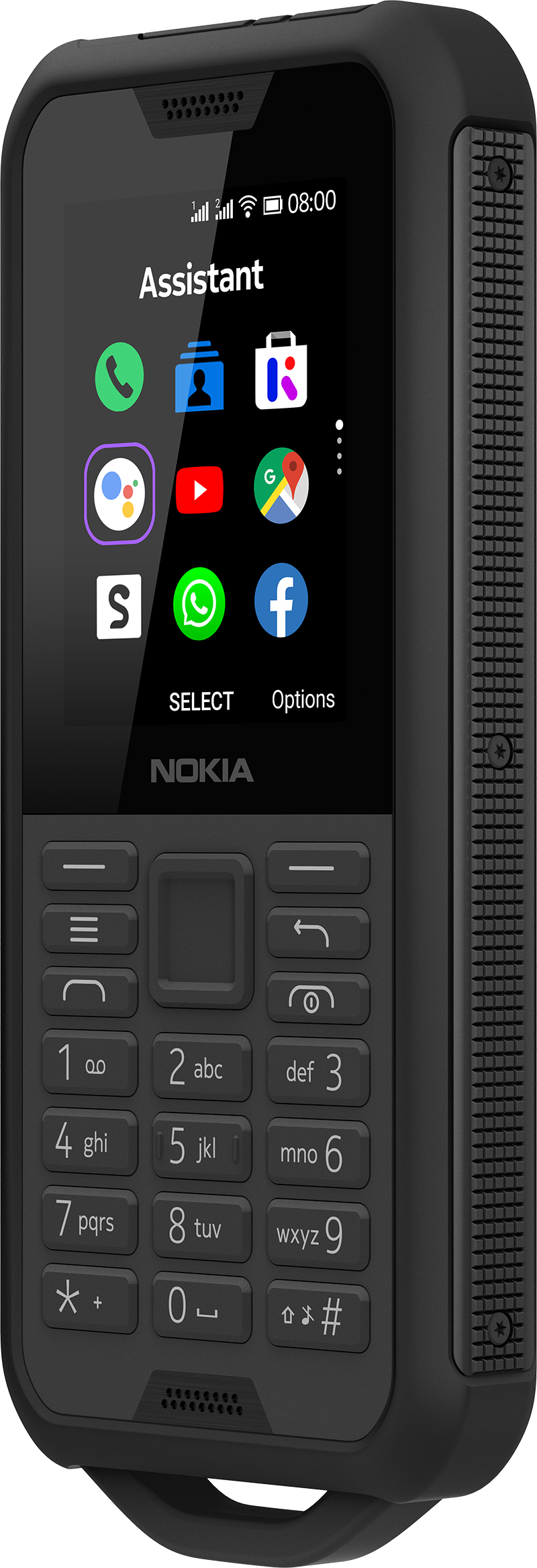 NOKIA 800 Tough - Mobiltelefon (Black Steel)