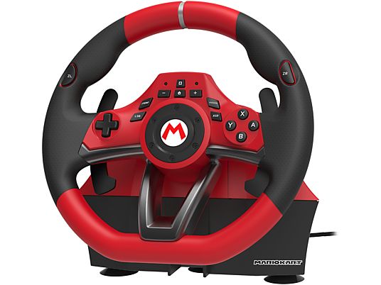 HORI Mario Kart Racing Wheel Pro Deluxe pour Nintendo Switch - Volant avec pédales (Rouge/Noir)