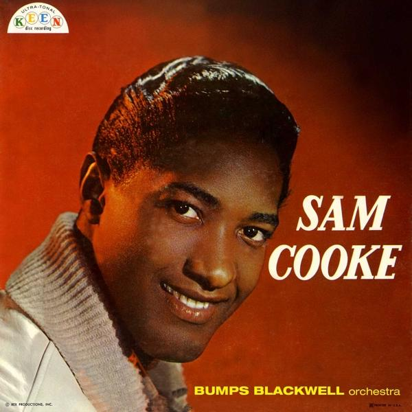 Albumhoes van Sam Cooke, een zwarte man in pak. De tekst 'SAM COOKE' is zichtbaar.