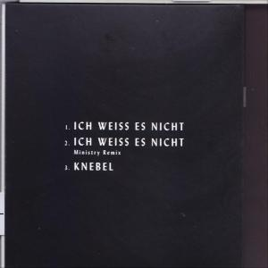 Lindemann - Ich Weiß Es Nicht And Knebel  - (Maxi Single CD)