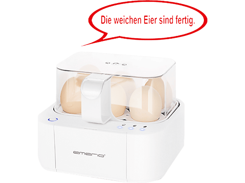 Emerio EB-115560.2 Eierkocher (Anzahl Eier: 6, 400 Watt)