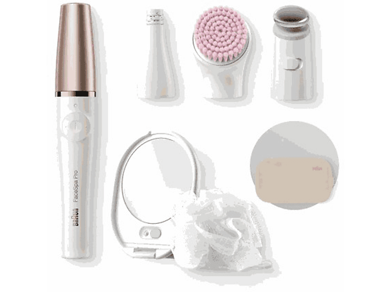 Depiladora Braun FaceSpa Pro 921, Dispositivo de belleza 3 en 1 para